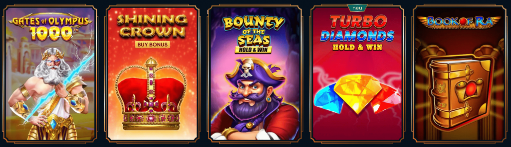 Verfügbares Spielangebot bei Monsterwin